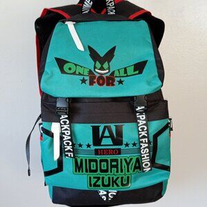 MIDORIYA IZUKU My Hero Academia Anime Cosplay Back Pack NWOT